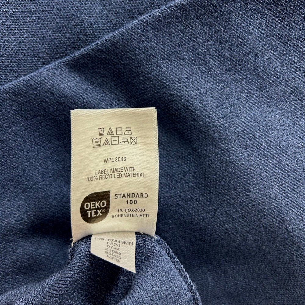 Mode of One Boxy Sweater Mens Large Caspian Water Blue Crew Neck New - Picture 9 of 10